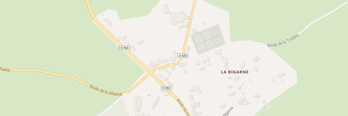 Plan du 9 Rte de Saint Pardoux à Theneuille