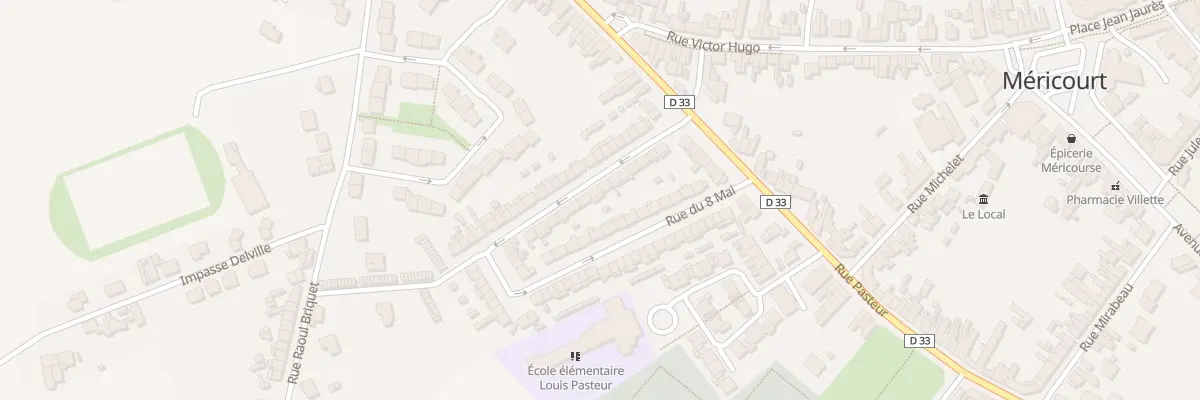 Plan du 50 Rue du 8 Mai à Méricourt