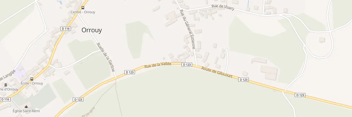 Plan du 10 Rue de la Vallée à Orrouy