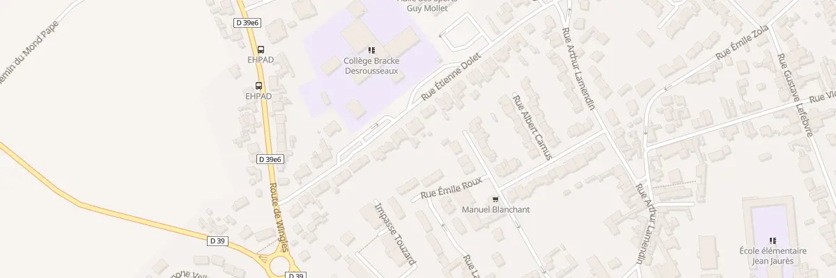Plan du 26 Rue Etienne Dolet à Vendin-le-Vieil