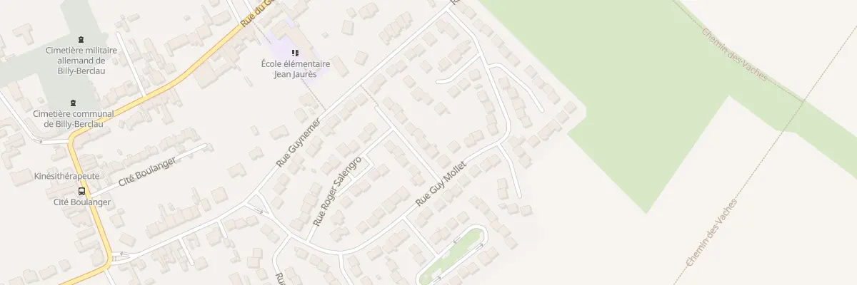 Plan du 6 Rue Leo Lagrange à Billy-Berclau