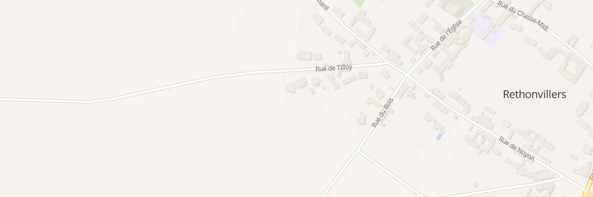 Plan du 9 Rue de Tilloy à Rethonvillers