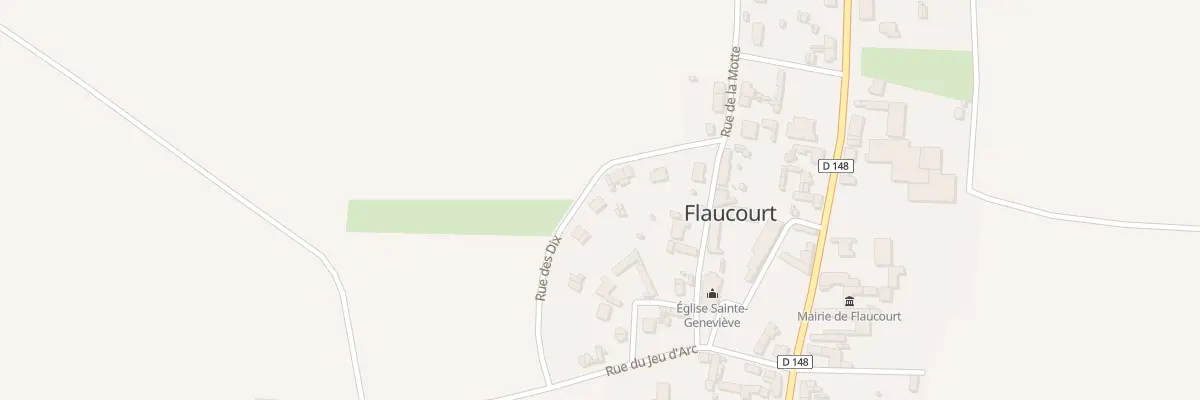 Plan du 5 Rue des Dix à Flaucourt