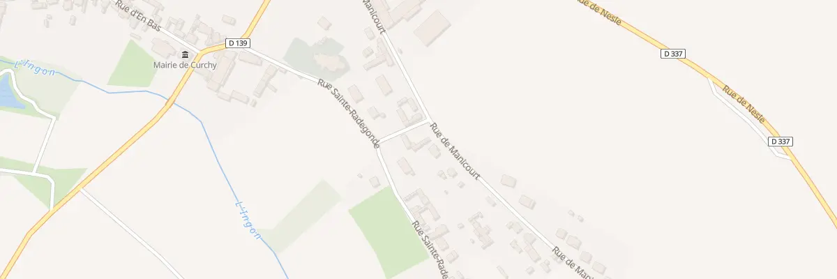 Plan du 18 Rue de Manicourt à Curchy