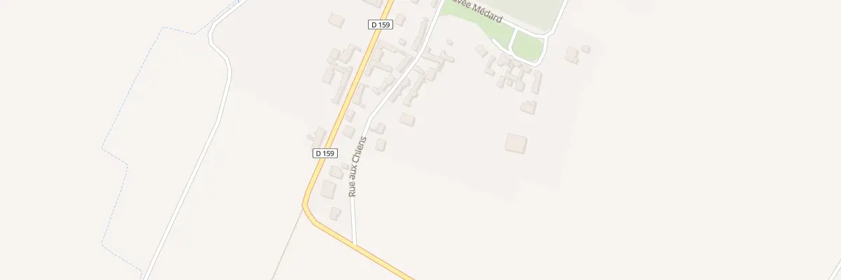 Plan du 13 Rue aux Chiens à Avricourt