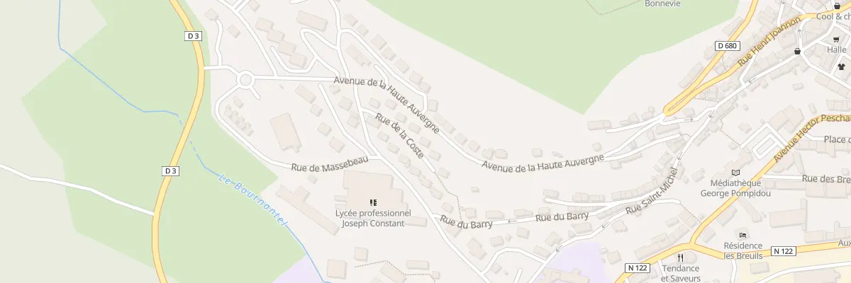 Plan du 13 Rue de la Coste à Murat