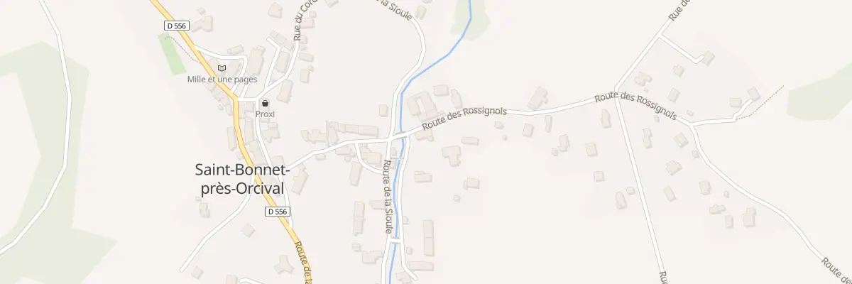 Plan du 89 Rte de la Sioule - le Bourg à Saint-Bonnet-près-Orcival