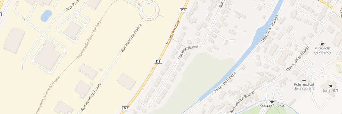 Plan du 44 Rue des Vignes à Villenoy