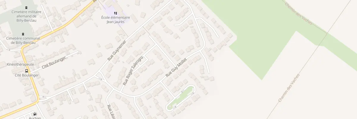 Plan du 2 Rue Leo Lagrange à Billy-Berclau