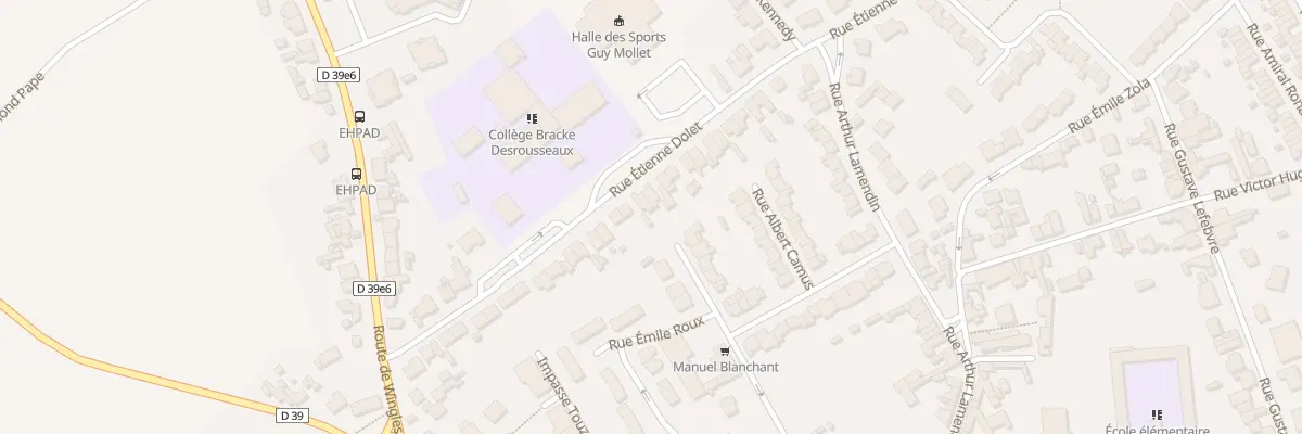 Plan du 34 Rue Etienne Dolet à Vendin-le-Vieil
