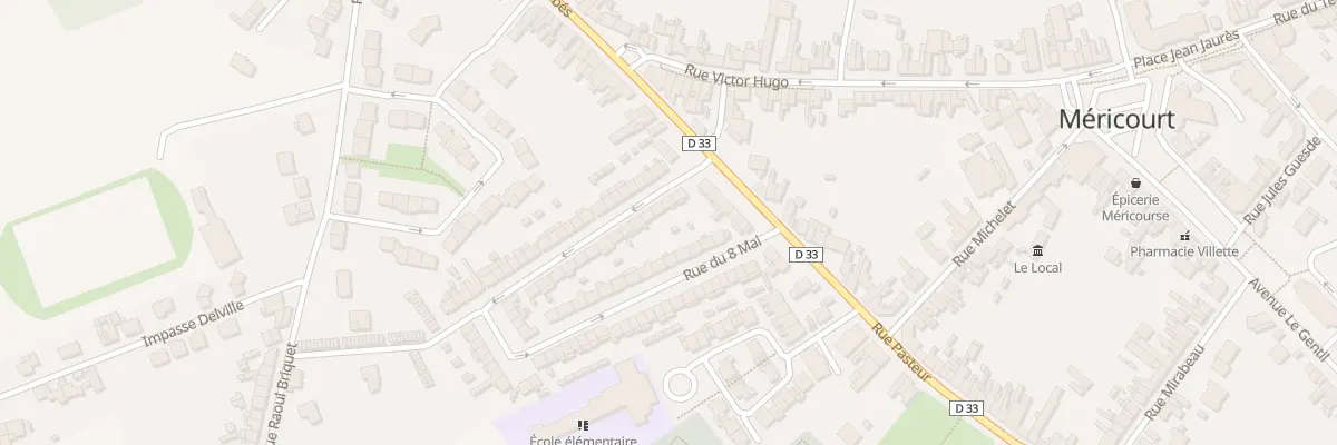 Plan du 60 Rue du 8 Mai à Méricourt