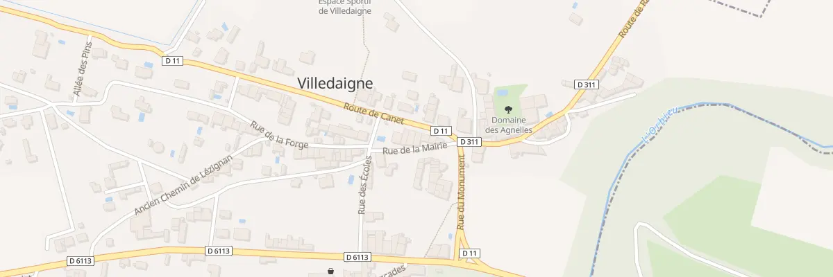 Plan du 5 Rue de la Mairie à Villedaigne
