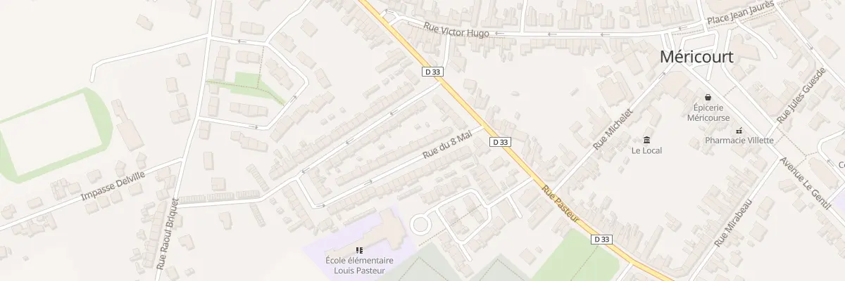 Plan du 8 Rue du 8 Mai à Méricourt