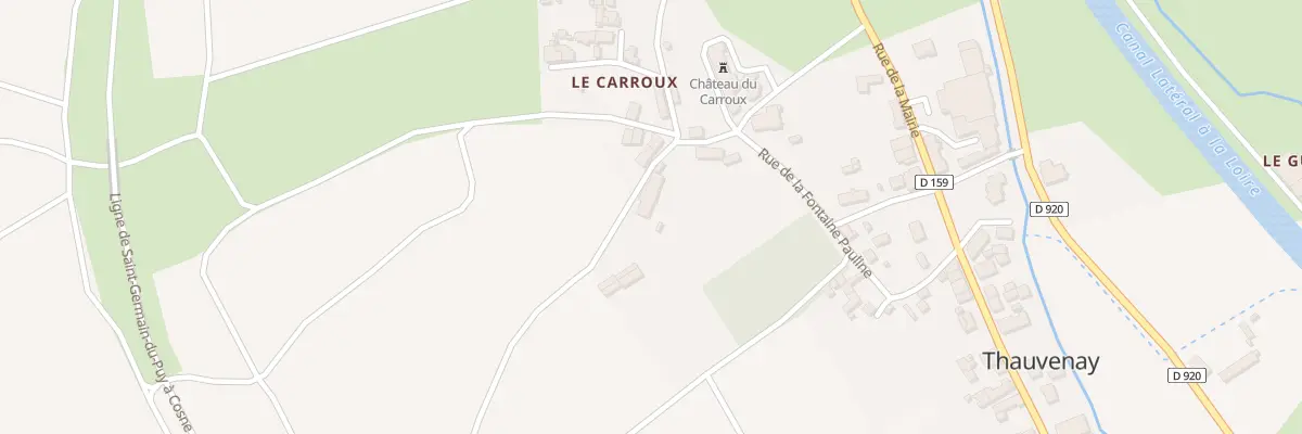 Plan du 7 Rue du Chateau à Thauvenay