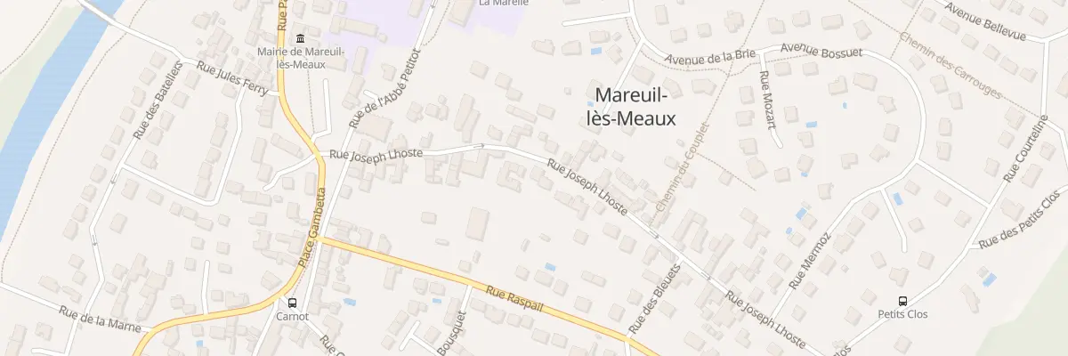 Plan du 20 Rue Joseph Lhoste à Mareuil-lès-Meaux