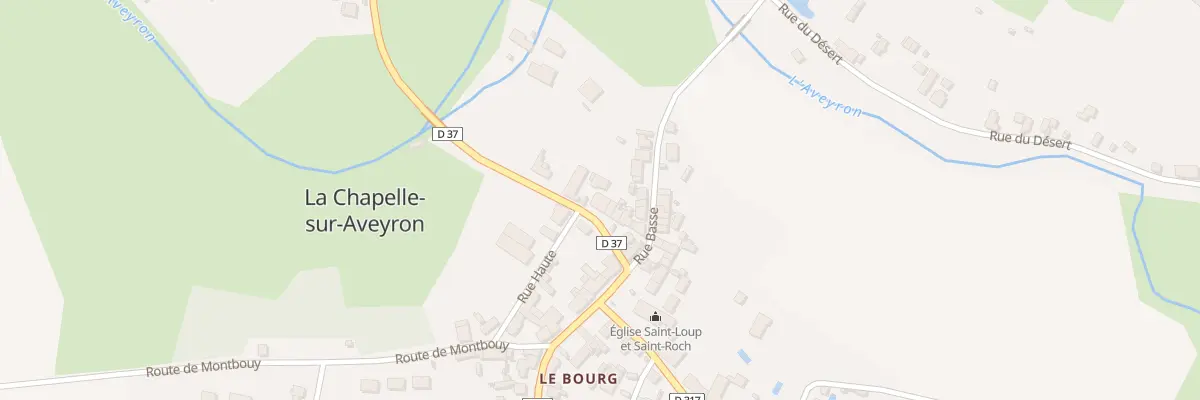 Plan du 54 Rte de Châteaurenard à La Chapelle-sur-Aveyron