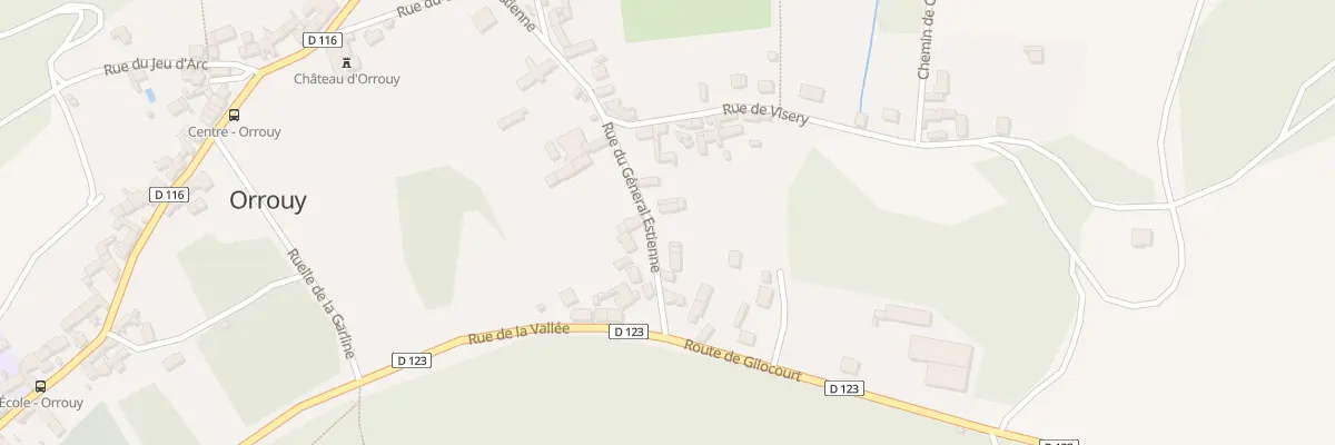 Plan du 63 Rue du Gen Estienne à Orrouy