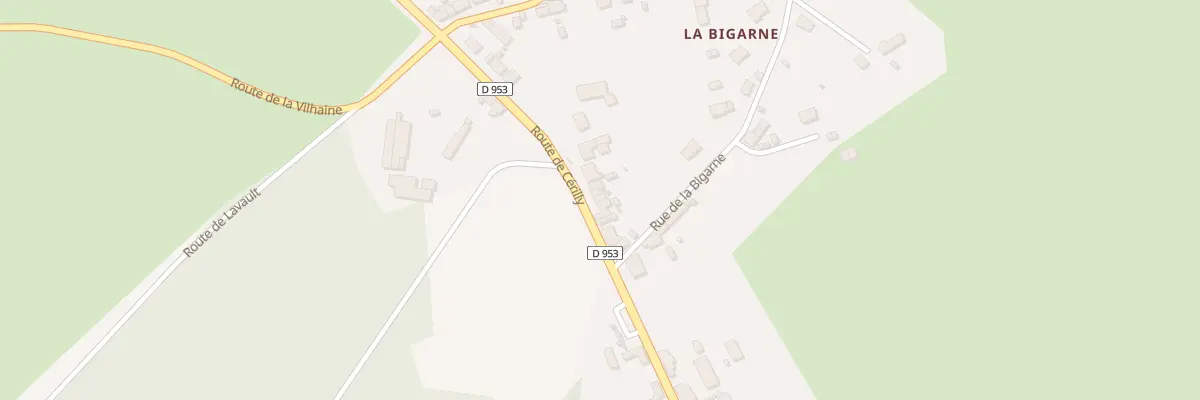 Plan du 20 Rte de Cérilly à Theneuille