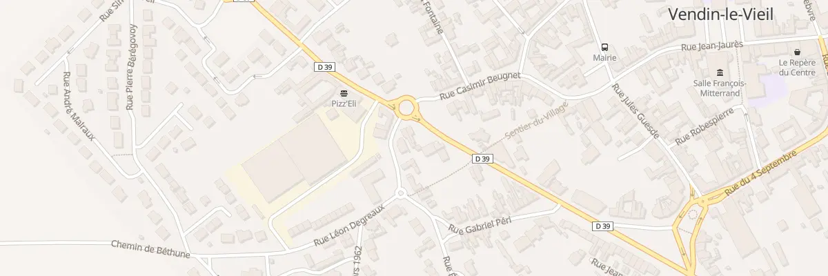Plan du 2 Rue Léon Dégreaux à Vendin-le-Vieil