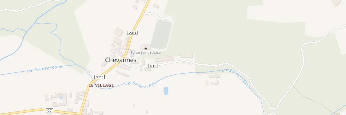 Plan du 9 Che des Fontaines à Chevannes