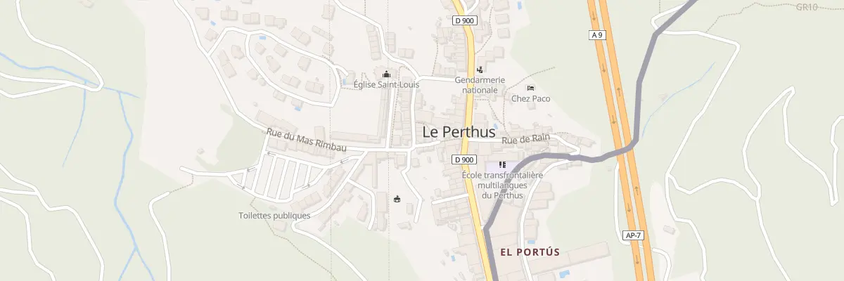 Plan du 9 Vc Carrer de Dalt au Perthus