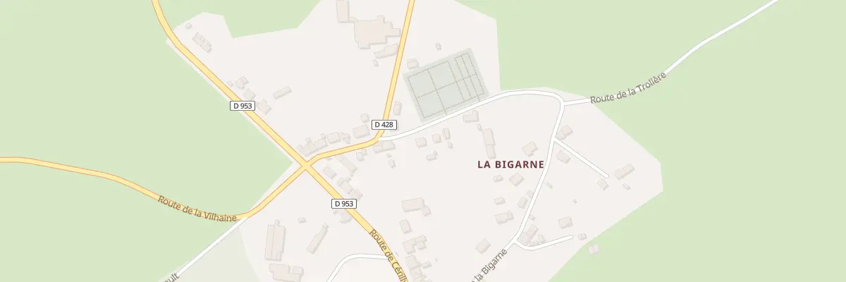 Plan du 19 Rue de la Bigarne à Theneuille