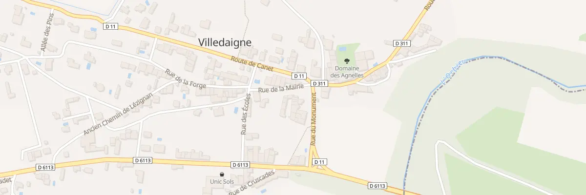 Plan du 12 Rue de la Mairie à Villedaigne