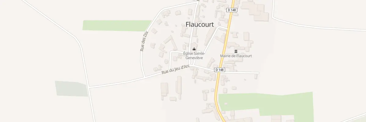 Plan du 1 Rue de la Motte à Flaucourt
