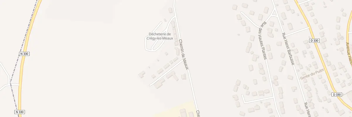 Plan du 7 Che de Meaux à Crégy-lès-Meaux