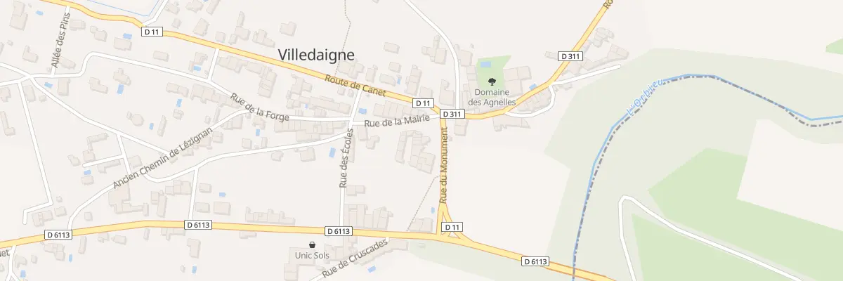 Plan du 14A Rue de la Mairie à Villedaigne