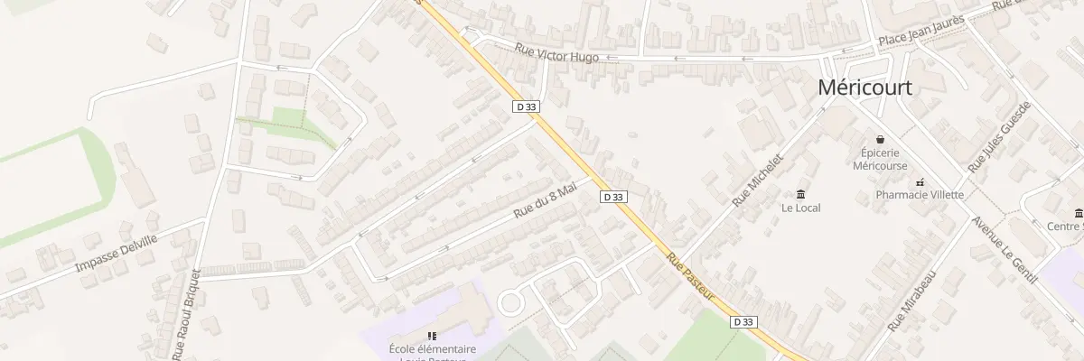 Plan du 2 Rue du 8 Mai à Méricourt