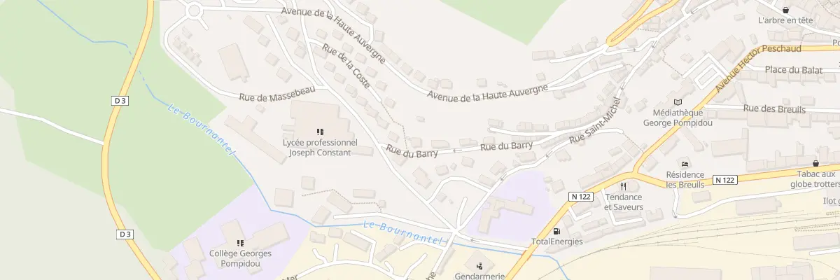 Plan du 44 Rue du Barry à Murat