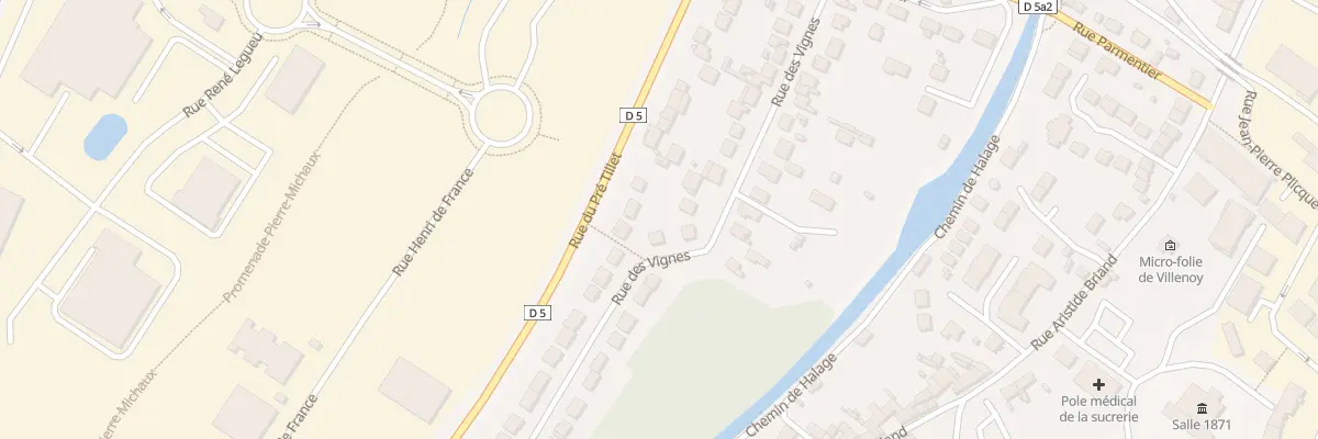 Plan du 34 Rue des Vignes à Villenoy