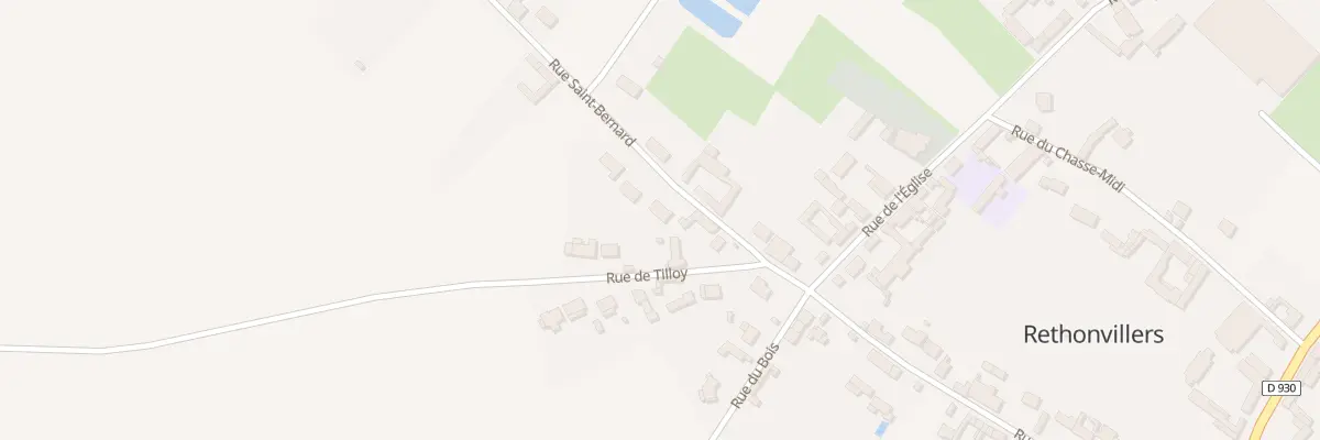 Plan du 7 Rue Saint Bernard à Rethonvillers
