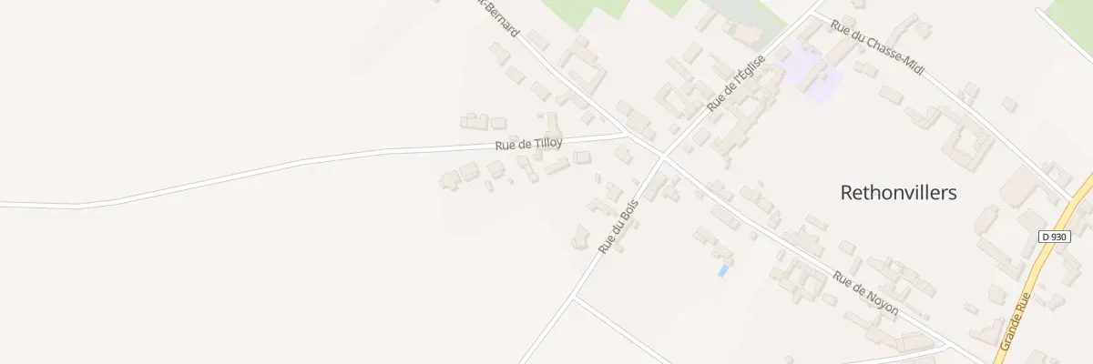 Plan du 3 Rue de Tilloy à Rethonvillers