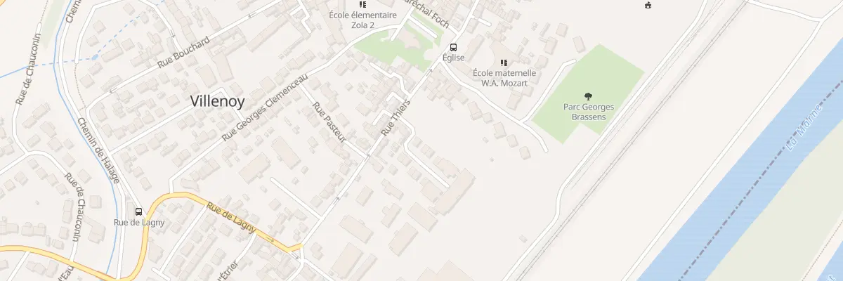 Plan du 2 Rue Simone Veil à Villenoy