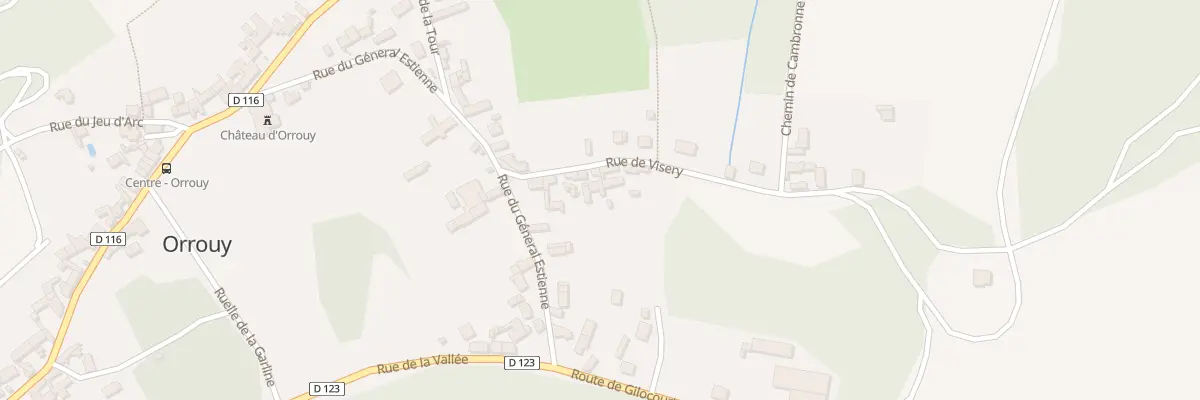 Plan du 12 Rue de Visery à Orrouy