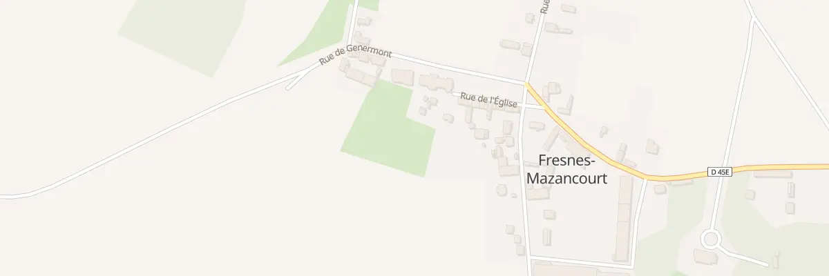Plan du 1 Rue de Génermont à Fresnes-Mazancourt
