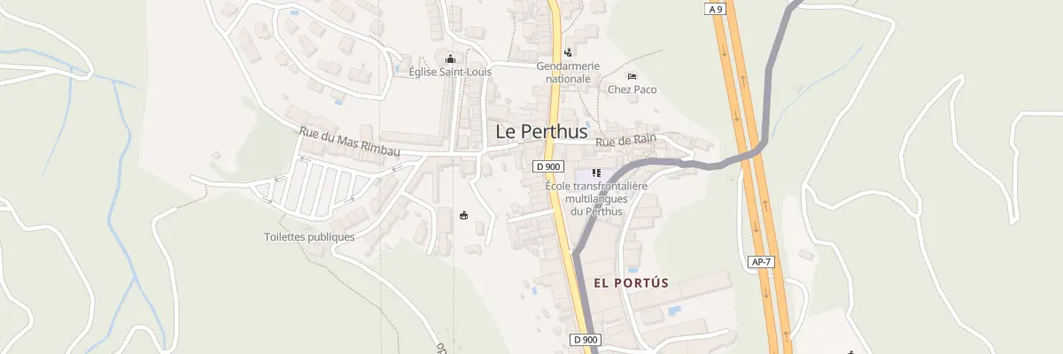 Plan du 50 Av de France au Perthus