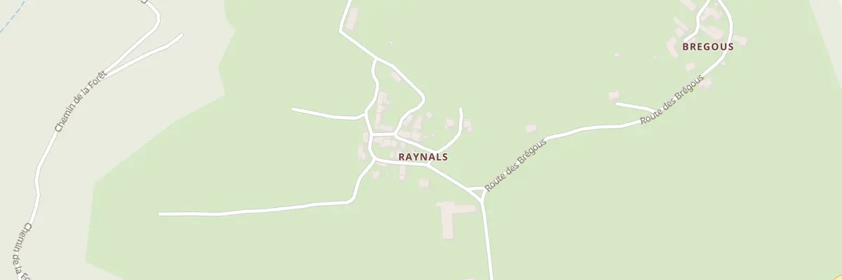 Plan du 5258 Raynals à Castelnau-de-Mandailles