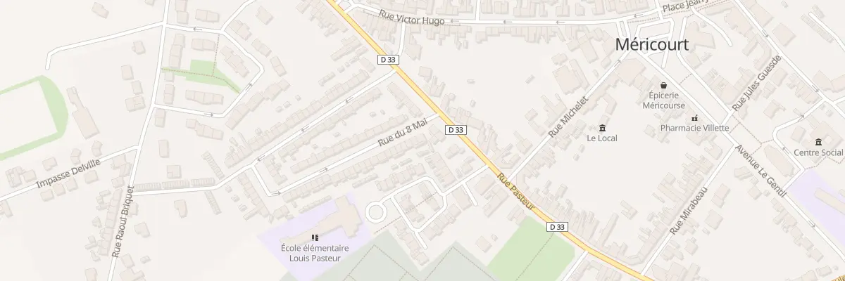 Plan du 1 Rue du 8 Mai à Méricourt