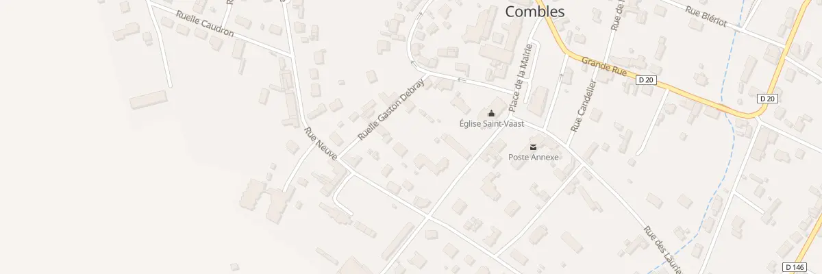 Plan du 5 Rue Neuve à Combles