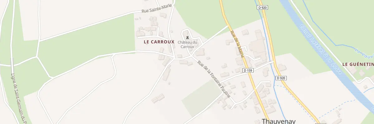 Plan du 5 Rue du Chateau à Thauvenay