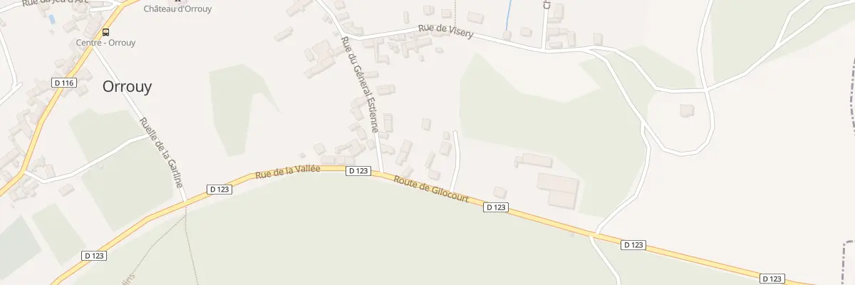 Plan de Rte de Gilocourt à Ormoy-le-Davien