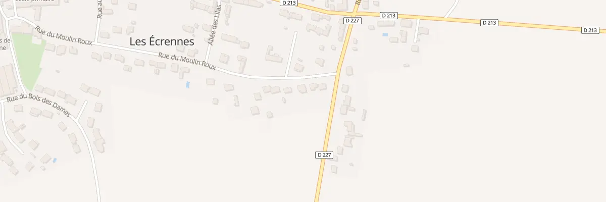 Plan du 40 Rue du Moulin Roux aux Écrennes