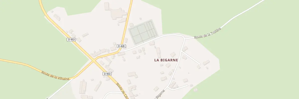 Plan du 15 Rue de la Bigarne à Theneuille