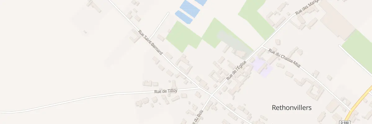 Plan du 4 Rue Saint Bernard à Rethonvillers