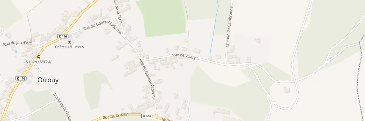 Plan du 18 Rue de Visery à Orrouy