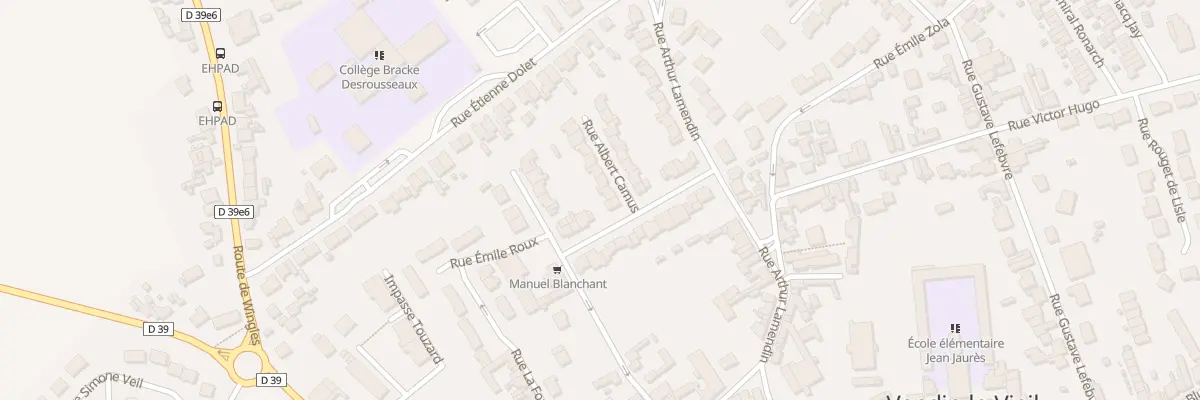 Plan du 3 Rue Albert Camus à Vendin-le-Vieil