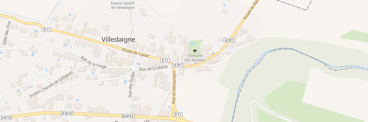 Plan du 1 Rte de Raissac à Villedaigne